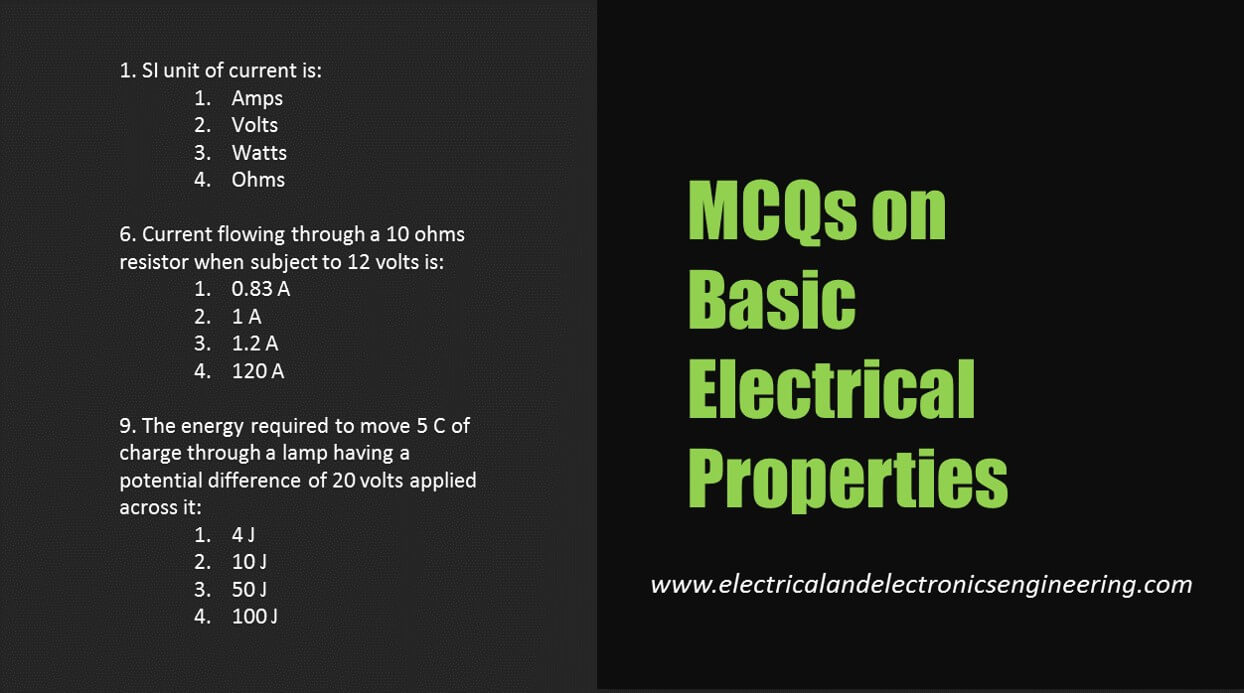 mcqs-on-basic-electrical-properties