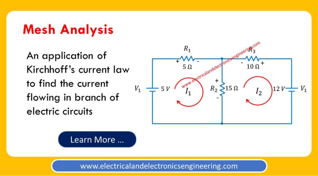 Mesh Analysis [Loop Analysis] - Electrical And Electronics Engineering