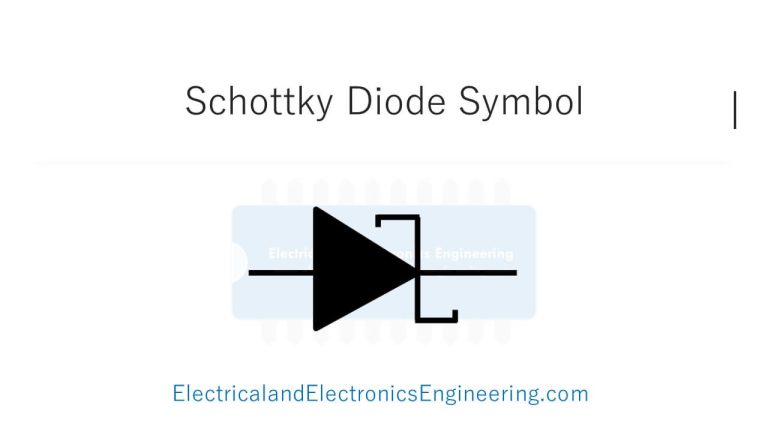 Schottky Diode Symbol - Electrical and Electronics Engineering